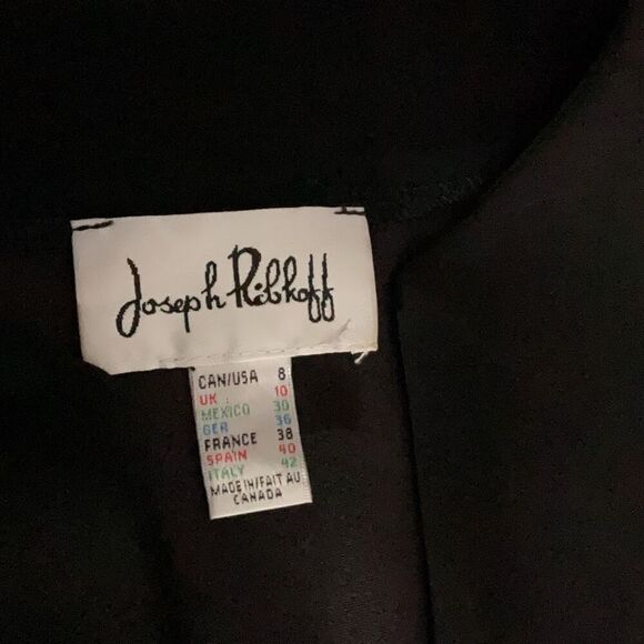 Joseph Ribkoff Black Red One Button Womens Blazer Size US 8 - Picture 5 of 5